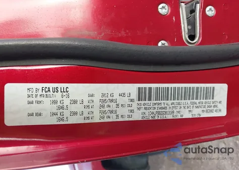 2016 Jeep Patriot Sport z USA, uszkodzony, nr VIN 1C4NJPBB2GD813109